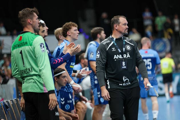 Misha Kaufmann (TVB Stuttgart, Trainer) GER, TVB Stuttgart vs. HSG Wetzlar, Handball, Opel Handball-Bundesliga, 8. Spieltag, Spielzeit 2026 2027, 08.10.2026 GER, TVB Stuttgart vs. HSG Wetzlar, Handball, Opel Handball-Bundesliga, 8. Spieltag, Spielzeit 2026 2027, 08.10.2026 Stuttgart Copyright: xEibner-Pressefoto SoerenxHerwegx EP_SHG