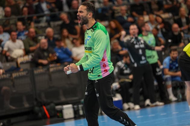 Mohamed El Tayar (TVB Stuttgart, 12) freut sich GER, TVB Stuttgart vs. HSG Wetzlar, Handball, Opel Handball-Bundesliga, 8. Spieltag, Spielzeit 2026 2027, 08.10.2026 GER, TVB Stuttgart vs. HSG Wetzlar, Handball, Opel Handball-Bundesliga, 8. Spieltag, Spielzeit 2026 2027, 08.10.2026 Stuttgart Copyright: xEibner-Pressefoto SoerenxHerwegx EP_SHG
