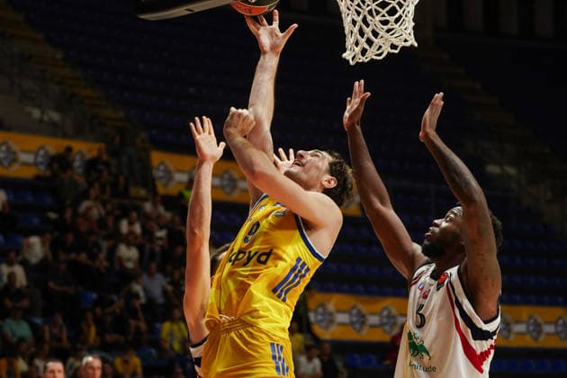 October 8, 2026, Belgrade, Central Serbia, Serbia: 2026108, Belgrade, Serbia - Maccabi Rapyd Tel Aviv and Armani Olimpia Milan play a EuroLeague basketball game at the Aleksandar Nikolic Hall. SORKIN ROMAN in action. Belgrade Serbia - ZUMAd223 20261008_zip_d223_009 Copyright: xMarkoxDimicx