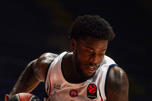 October 8, 2026, Belgrade, Central Serbia, Serbia: 2026108, Belgrade, Serbia - Maccabi Rapyd Tel Aviv and Armani Olimpia Milan play a EuroLeague basketball game at the Aleksandar Nikolic Hall. WRIGHT MOSES in action. Belgrade Serbia - ZUMAd223 20261008_zip_d223_011 Copyright: xMarkoxDimicx