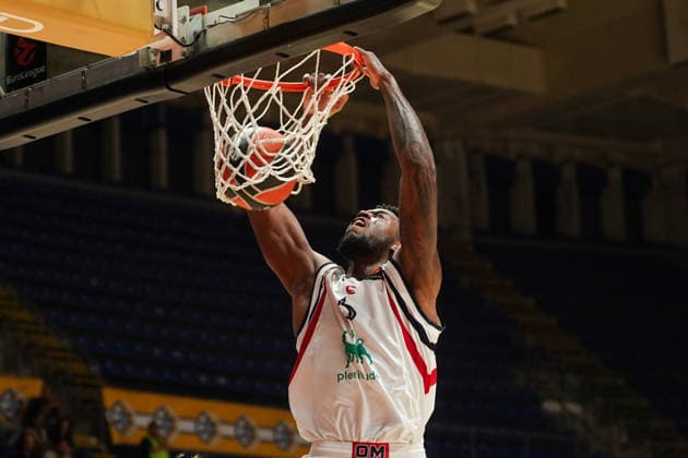October 8, 2026, Belgrade, Central Serbia, Serbia: 2026108, Belgrade, Serbia - Maccabi Rapyd Tel Aviv and Armani Olimpia Milan play a EuroLeague basketball game at the Aleksandar Nikolic Hall. WRIGHT MOSES in action. Belgrade Serbia - ZUMAd223 20261008_zip_d223_015 Copyright: xMarkoxDimicx
