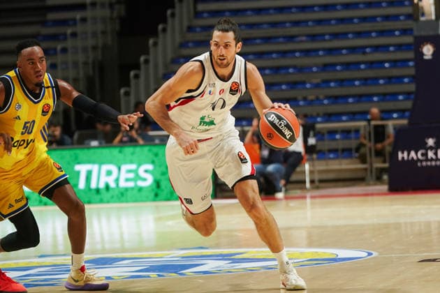 October 8, 2026, Belgrade, Central Serbia, Serbia: 2026108, Belgrade, Serbia - Maccabi Rapyd Tel Aviv and Armani Olimpia Milan play a EuroLeague basketball game at the Aleksandar Nikolic Hall. BOLMARO LEANDRO in action. Belgrade Serbia - ZUMAd223 20261008_zip_d223_026 Copyright: xMarkoxDimicx