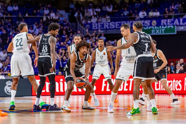 ESP: Euroleague Real Madrid v Partizan Belgrade Ethan Thompson of Partizan during the Euroleague match between Real Madrid and Partizan Mozzart Bet Belgrade played at Movistar Arena Stadium on October 8 2026 in Madrid Spain Madrid Spain Basketball Copyright: xAlbaxPachecox xAgenciaxLOFx