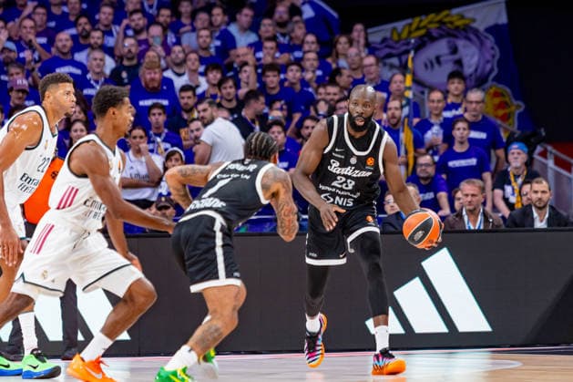 ESP: Euroleague Real Madrid v Partizan Belgrade Tonye Jekiri of Partizan during the Euroleague match between Real Madrid and Partizan Mozzart Bet Belgrade played at Movistar Arena Stadium on October 8 2026 in Madrid Spain Madrid Spain Basketball Copyright: xAlbaxPachecox xAgenciaxLOFx