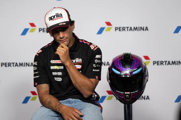 MOTO - MOTO GP - GRAND PRIX OF INDONESIA 2026 MARTIN Jorge (spa), Aprilia Racing, Aprilia RS-GP26, portrait, press conference, PK, Pressekonferenz during the 2026 MotoGP Pertamina Grand Prix of Indonesia on the Mandalika circuit from October 9 to 11, at West Nusa Tenggara, Indonesia - West Nusa TenggaraIndonesia  Copyright: xGIGIxSOLDANOx