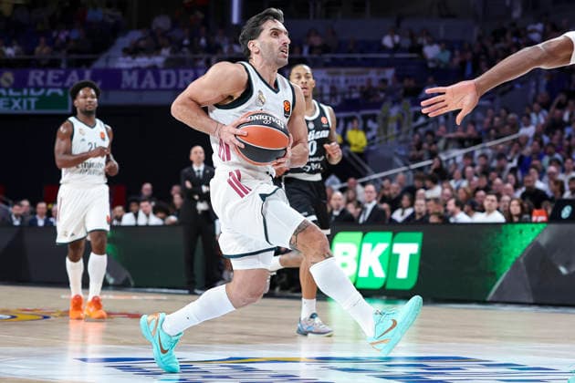 October 8, 2026, Madrid, Madrid, Spain: Facundo Campazzo of Real Madrid in action during the Euroleague Basketball Regular Season Round 4 game between Real Madrid v Partizan Mozzart Bet Belgrade at Movistar Arena on October 08, 2026 in Madrid, Spain. Real Madrid V Partizan Mozzart Bet Belgrade - Euroleague 2025 2026  - ZUMAa181 20261008_zaa_a181_228 Copyright: xIrinaxR.xHipolitox
