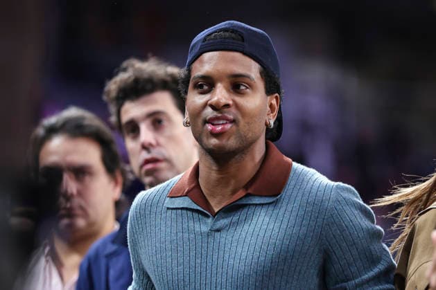 October 8, 2026, Madrid, Madrid, Spain: Rodrygo Goes of Real Madrid is seen during the Euroleague Basketball Regular Season Round 4 game between Real Madrid v Partizan Mozzart Bet Belgrade at Movistar Arena on October 08, 2026 in Madrid, Spain. Madrid Spain - ZUMAa181 20261008_zaa_a181_241 Copyright: xIrinaxR.xHipolitox