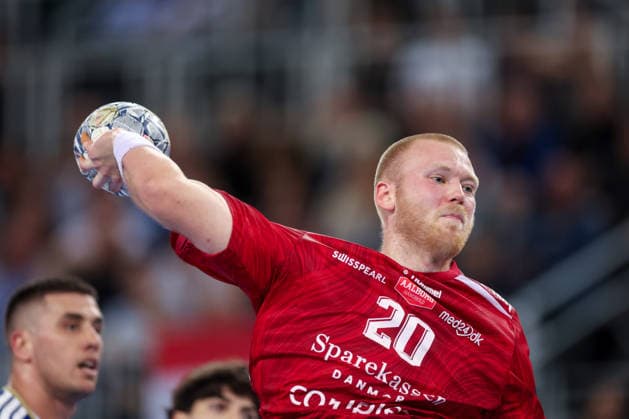 HC Zagreb v Aalborg Handbold - EHF Champions League Men Group Phase - Group C ZAGREB, CROATIA - OCTOBER 8: Felix Moller of aalborg Handbold in action during the EHF Champions League match between HC Zagreb and Aalborg Handbold at Arena Zagreb on October 8, 2026 in Zagreb, Croatia.  IgorxKralj PIXSELL