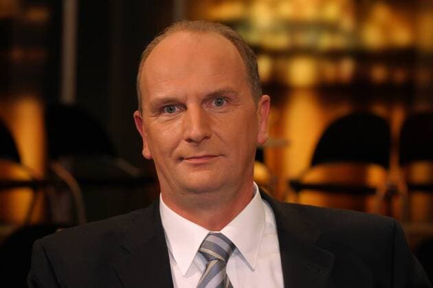 Dr. Dietmar Woidke (GER SPD Minister für Landwirtschaft, Umwelt und Verbraucherschutz in Brandenburg) während der RBB Talkshow LEUTE AM DONNERSTAG in Berlin