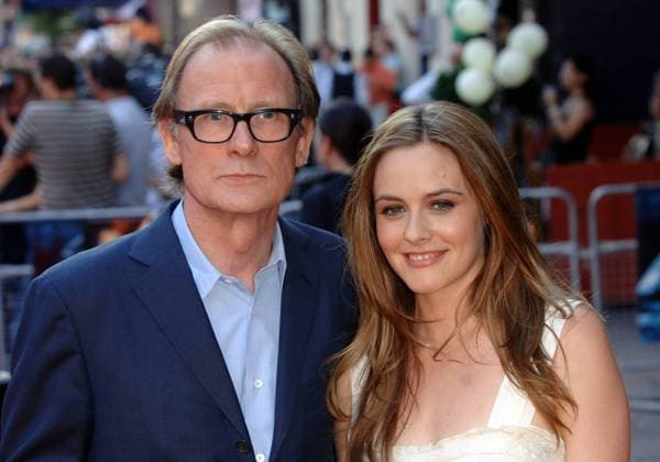 Schauspieler Bill Nighy (GBR) und Schauspielerin Alicia Silverstone (USA) anlässlich der Weltpremiere von - Stormbreaker - in London -  (lon20060717108)