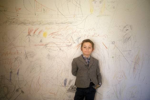 Matthias Brandt (GER Sohn von Willy Brandt) in seinem Zimmer in Bonn