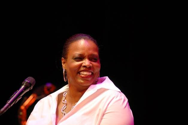 Sängerin Dianne Reeves anlässlich eines Konzertes beim - Jazzherbst - in Salzburg