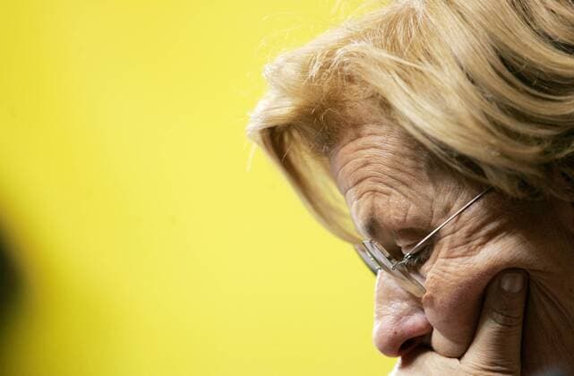 Emma Bonino während einer Pressekonferenz der Partei Radicali Italiani zu den Regionalwahlen in Rom  serenaxcremaschi