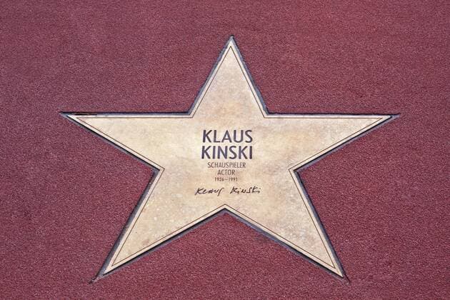Stern von Klaus Kinski, Boulevard der Stars, Potsdamer Platz, Berlin, Deutschland, Europa iblasm02024792