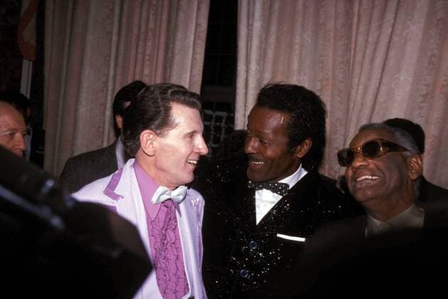 New York, New York, U.S. - F2120.1986.JERRY LEE LEWIS, Chuck Berry and Ray Charles. New York U.S.  - ZUMAba9