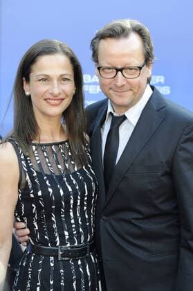 Matthias BRANDT (Schauspieler) mit Ehefrau Sofia. , Bayerischer Fernsehpreis 2012, Roter Teppich, Red Carpet.04.05.2012.