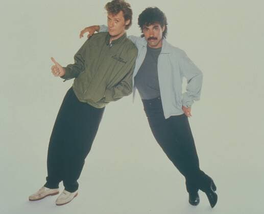 Hall and Oates publicity shot from the 1980s, Mode, 1980er, 80er Jahre UnitedArchives00131845 