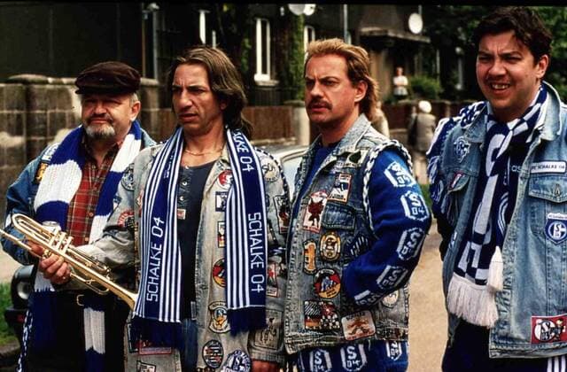 Theo (Walter Gontermann), Mike (Ralf Richter), Hans Pollak (Uwe Ochsenknecht), Bernie (Michael Sideris) 1999 UnitedArchives01355398