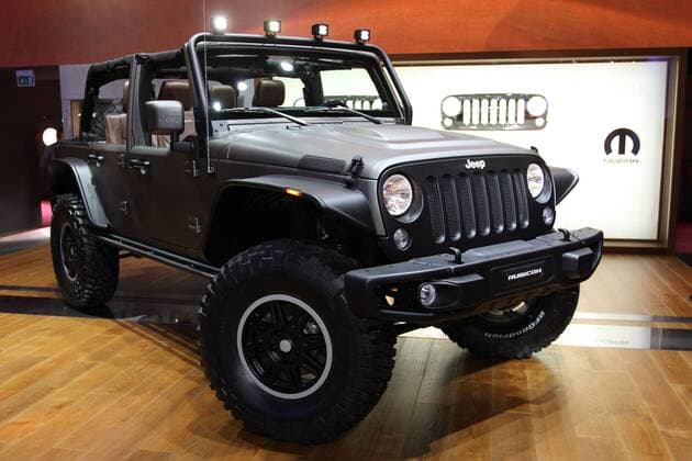 Jeep Wrangler Rubicon Concept mit Mopar Zubehör, Paris Motor Show 2014 (04.10.-19.10.2014, Pressetage 02. & 03.10.2014), Mondial de l Automobile, PARIS Expo - Porte de Versailles, Paris (F), Pariser Auto Salon, Messe, Ausstellung