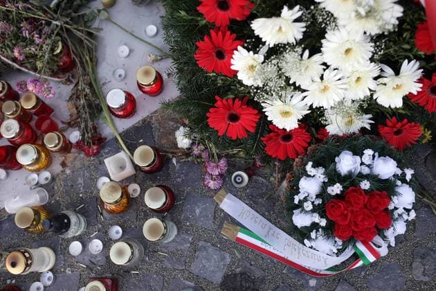 Mermorial event the 1956 uprising against Soviet occupation at New Public Cemetery in Budapest, Hungary on November 4, 2014. . The uprising began after a student demonstration on October 23, 1956 and had been bloody crushed by Soviet Army on November 4. CSABAxDOMOTOR 
