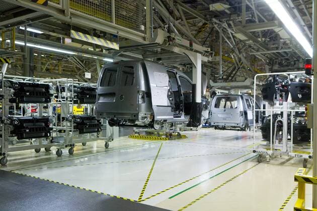 WIRTSCHAFT VW Caddy startet in vierte Generation - Produktionsstätte in Polen - Antoninek, Poznan, Poland - Volkswagen Poznan factory where Volkswagen Caddy and Volkswagen T5 are produced ,  20150204_awj_1669