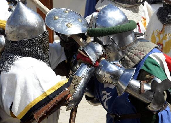 World championship in contact medieval battling with hundreds of combatants from 30 countries took place in Prague, Czech Republic, May 7, 2015. (CTKxPhoto MichalxKrumphanzl) CTKPhotoP201505070623301  kru 2