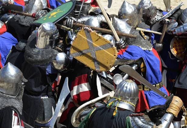 World championship in contact medieval battling with hundreds of combatants from 30 countries took place in Prague, Czech Republic, May 7, 2015. (CTKxPhoto MichalxKrumphanzl) CTKPhotoP201505070635401  kru 4