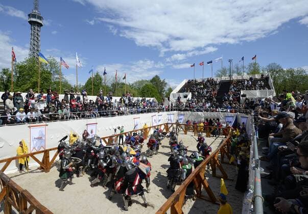 World championship in contact medieval battling with hundreds of combatants from 30 countries took place in Prague, Czech Republic, May 7, 2015. (CTKxPhoto MichalxKrumphanzl) CTKPhotoP201505070635601  kru 5