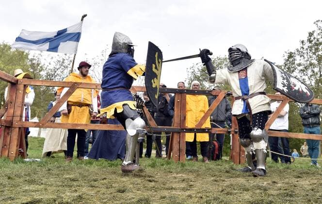 World championship in contact medieval battling with hundreds of combatants from 30 countries took place in Prague, Czech Republic, May 10, 2015. (CTKxPhoto VitxSimanek) CTKPhotoP201505100239701  VIS 003
