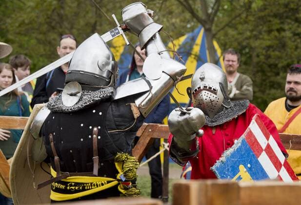 World championship in contact medieval battling with hundreds of combatants from 30 countries took place in Prague, Czech Republic, May 10, 2015. (CTKxPhoto VitxSimanek) CTKPhotoP201505100242001  VIS 001