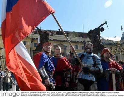 World championship in contact medieval battling with more than 750 combatants from 34 countries officially starts in Prague, Czech Republic, May 6, 2016. (CTKxPhoto KaterinaxSulova) CTKPhotoP201605060330801  suk5