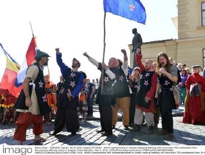 World championship in contact medieval battling with more than 750 combatants from 34 countries officially starts in Prague, Czech Republic, May 6, 2016. (CTKxPhoto KaterinaxSulova) CTKPhotoP201605060330901  suk6
