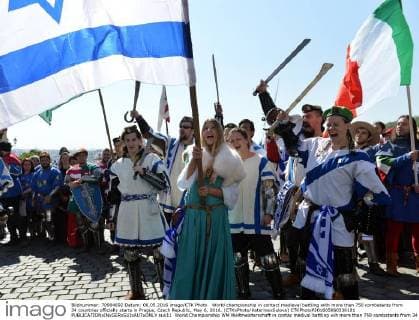 World championship in contact medieval battling with more than 750 combatants from 34 countries officially starts in Prague, Czech Republic, May 6, 2016. (CTKxPhoto KaterinaxSulova) CTKPhotoP201605060336101  suk11