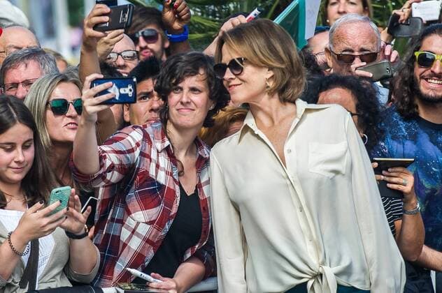 September 20, 2016 - San Sebastian, Guipuzcoa, Spain - Sigourney Weaver attends to the photographers to your arrival at the Hotel Maria Cristina in the 64th San Sebastian International Film Festival on September 20, 2016 in San Sebastian, Spain. San Sebastian Spain  - ZUMAn230