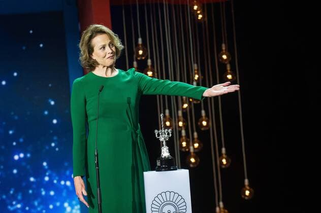 September 21, 2016 - San Sebastian, Guipuzcoa, Spain - Sigourney Weaver receiives the Donostia Award for her contribution to the cinema, at 64rd San Sebastian Film Festival on September 21, 2016 in San Sebastian, Spain. San Sebastian Spain  - ZUMAn230