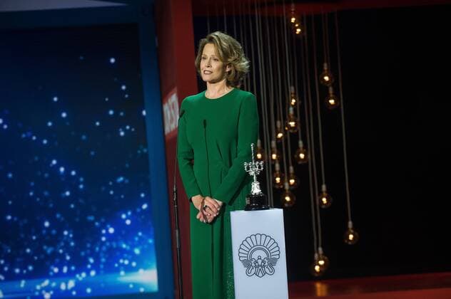 September 21, 2016 - San Sebastian, Guipuzcoa, Spain - Sigourney Weaver receiives the Donostia Award for her contribution to the cinema, at 64rd San Sebastian Film Festival on September 21, 2016 in San Sebastian, Spain. San Sebastian Spain  - ZUMAn230