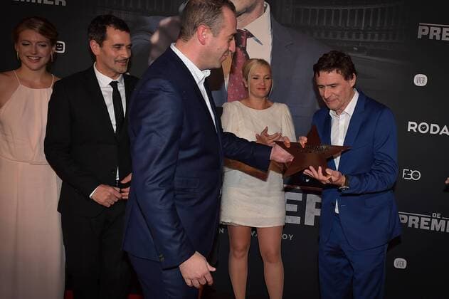 television presenter and director Erik Van Looy pictured ahead of the Belgian premiere of Erik Van Looy movie called De Premier in Antwerp kinepolis, Wednesday 19 October 2016.  DAVIDxSTOCKMAN 04961071