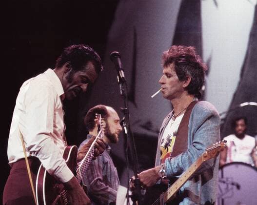 Chuck Berry - Hail! Hail! Rock n Roll, USA 1987, Regie: Taylor Hackford, Mitwirkende: Churck Berry, Keith Richards Copyright: IFTN UnitedArchives05811