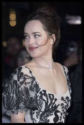 . 09 02 2017. London, United Kingdom. Dakota Johnson arriving at the Fifty Shades Darker premiere in London.  xStephenxLockx xi-Imagesx IIM-14352-0062