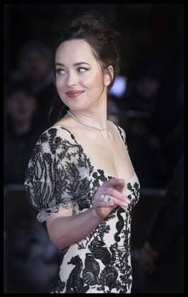. 09 02 2017. London, United Kingdom. Dakota Johnson arriving at the Fifty Shades Darker premiere in London.  xStephenxLockx xi-Imagesx IIM-14352-0065