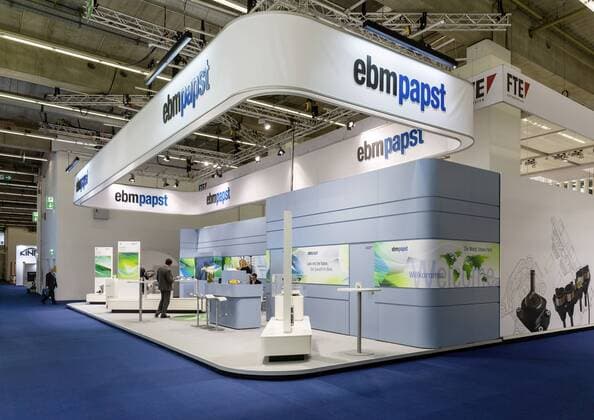 Deutschland, Frankfurt am Main, 12.09.2017: IAA 2017, Frankfurt. Messestand des Zulieferers ebm papst. Â