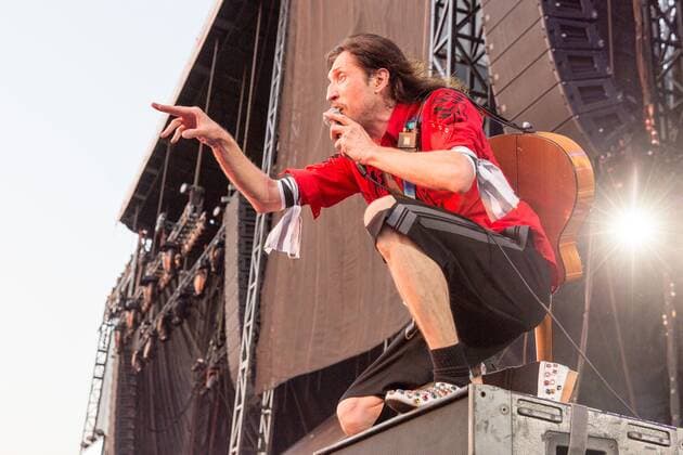September 16, 2017 - Chicago, Illinois, U.S - EUGENE HUTZ of Gogol Bordello during Riot Fest Music Festival at Douglas Park in Chicago, Illinois Chicago U.S. - ZUMAs135 20170916_zap_s135_109 Copyright: xDanielxDeSloverx