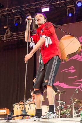September 16, 2017 - Chicago, Illinois, U.S - EUGENE HUTZ of Gogol Bordello during Riot Fest Music Festival at Douglas Park in Chicago, Illinois Chicago U.S. - ZUMAs135 20170916_zap_s135_105 Copyright: xDanielxDeSloverx