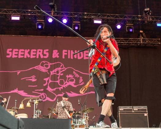September 16, 2017 - Chicago, Illinois, U.S - EUGENE HUTZ of Gogol Bordello during Riot Fest Music Festival at Douglas Park in Chicago, Illinois Chicago U.S. - ZUMAs135 20170916_zap_s135_104 Copyright: xDanielxDeSloverx