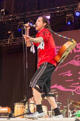 September 16, 2017 - Chicago, Illinois, U.S - EUGENE HUTZ of Gogol Bordello during Riot Fest Music Festival at Douglas Park in Chicago, Illinois Chicago U.S. - ZUMAs135 20170916_zap_s135_110 Copyright: xDanielxDeSloverx