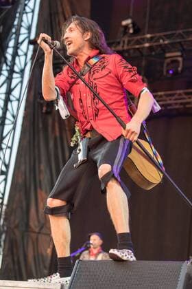 September 16, 2017 - Chicago, Illinois, U.S - EUGENE HUTZ of Gogol Bordello during Riot Fest Music Festival at Douglas Park in Chicago, Illinois Chicago U.S. - ZUMAs135 20170916_zap_s135_090 Copyright: xDanielxDeSloverx