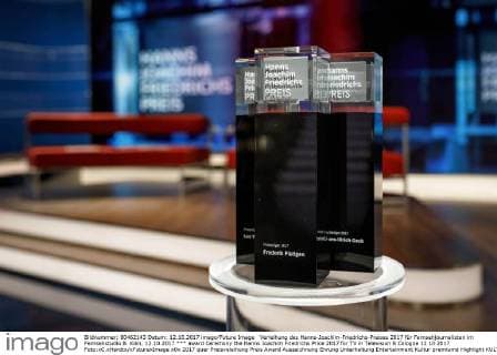 Verleihung des Hanns-Joachim-Friedrichs-Preises 2017 für Fernsehjournalisten im Fernsehstudio B. Köln, 12.10.2017