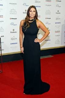 Deutscher Sportpresseball 2017. Laura Wontorra anläßlich des Deutschen Sportpresseballs am 04.11.2017 in der Alten Oper Frankfurt Main.