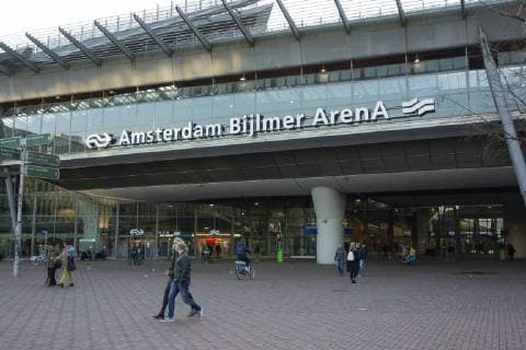 Amsterdam The Netherlands Amsterdam Bijlmer Arena Station.