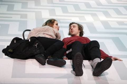 Entertainment Bilder der Woche Themen der Woche Bilder des Tages Angelina Häntsch und Moritz Leu bei der Fotoprobe des Theaterstücks Vincent will Meer in den Kammerspielen. Hamburg, 12.01.2018